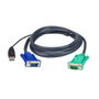 Aten Cable KVM USB con SPHD 3 en 1 2L-5201U de 1,2 m VGA