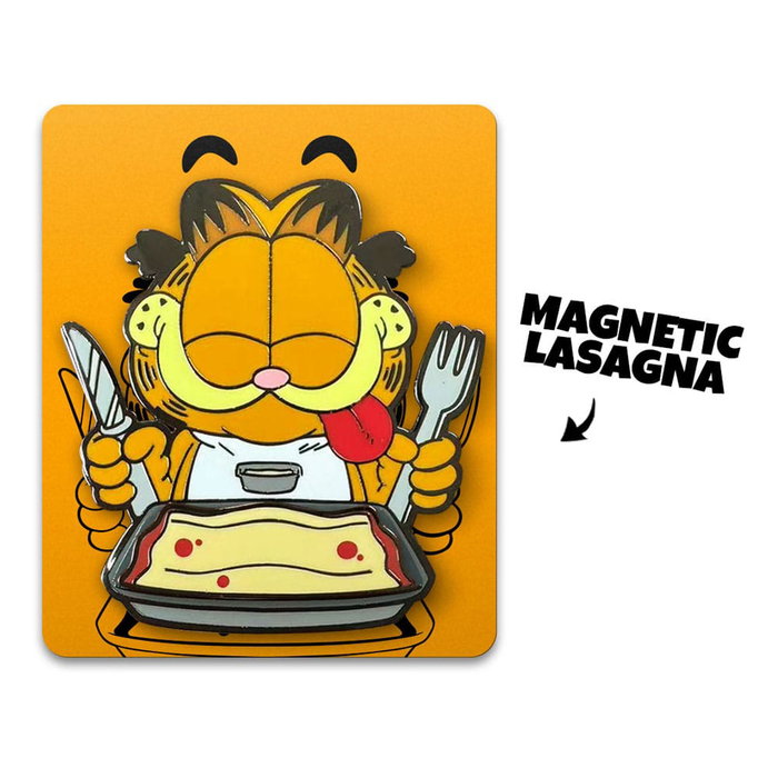 Garfield Chapa Disco Garfield Lasagna Dinner 5 cm Garfield Chapa Disco Garfield Lasagna Dinner 5 cm