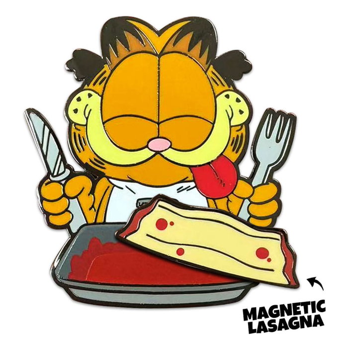 Garfield Chapa Disco Garfield Lasagna Dinner 5 cm Garfield Chapa Disco Garfield Lasagna Dinner 5 cm