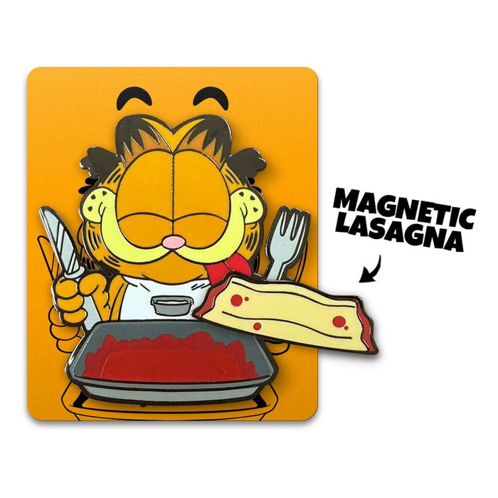 Garfield Chapa Disco Garfield Lasagna Dinner 5 cm Garfield Chapa Disco Garfield Lasagna Dinner 5 cm