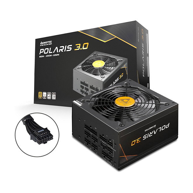 Chieftec Computer Fuente de Alimentación Polaris 1250W Modular 80 Plus Gold ATX 3.0 - Netzteil POLARIS
