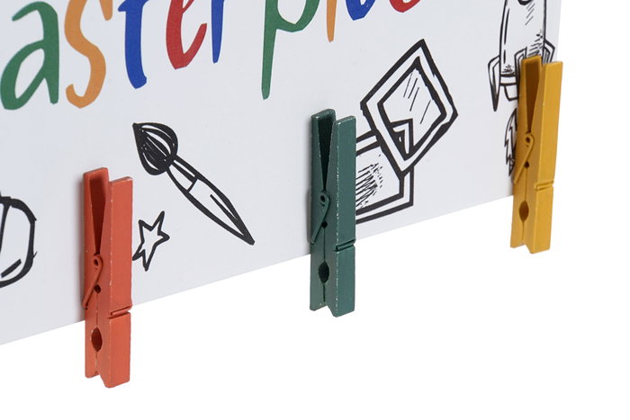 DKD Home Decor Portafotos MDF Multicolor 80x22x2,2 cm
