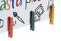 DKD Home Decor Portafotos MDF Multicolor 80x22x2,2 cm