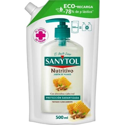 Sanytol Recambio Jabón Antibacteriano Nutritivo ECO 500 ml Sanytol Recambio Jabón Antibacteriano Nutritivo ECO 500 ml