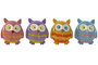 DKD Home Decor Imán Gris Resina Búho 1.5 x 4 x 3 cm (48 Unidades)