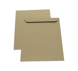 Sam 665110 Paquetes de 10 Bolsas Kraft Marrón 260x360 mm con Tira de Silicona