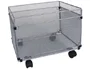 Q-connect Carrito para Carpetas Colgantes KF00830 Rejilla Plata Metálico con Ruedas Folio Prolongado 380x325x300 mm