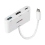 Lindy Adaptador Gráfico USB-C a HDMI 4K con Power Delivery, 3840x2160 Pixeles, Blanco, Referencia 43340