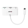 Lindy Adaptador Gráfico USB-C a HDMI 4K con Power Delivery, 3840x2160 Pixeles, Blanco, Referencia 43340