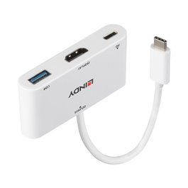 Lindy 43340 Adaptador gráfico USB 3840 x 2160 Blanco