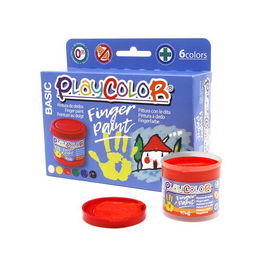 Pintura De Dedos Playcolor Basic 40 Ml (Bote) Estuche De 6