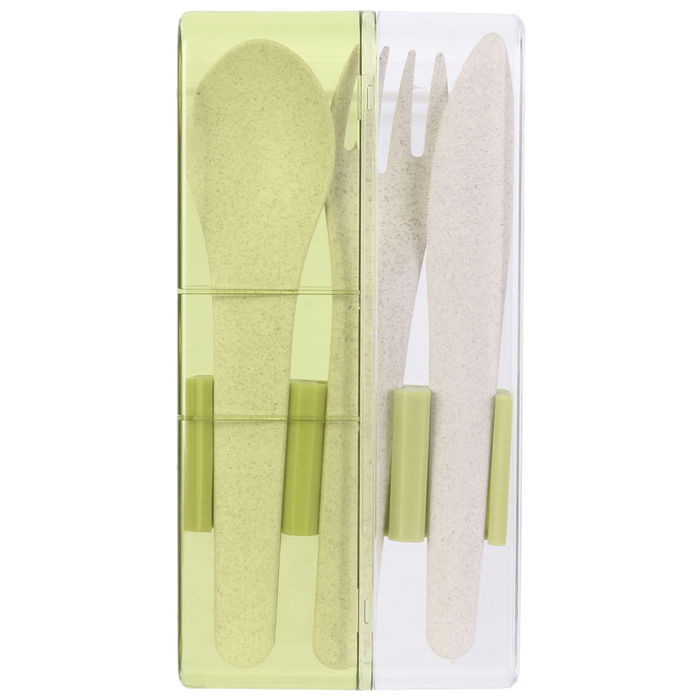 Cook Concept Juego De Cubiertos Para Llevar Eco Concept Trigo Y Arroz Para Picnics