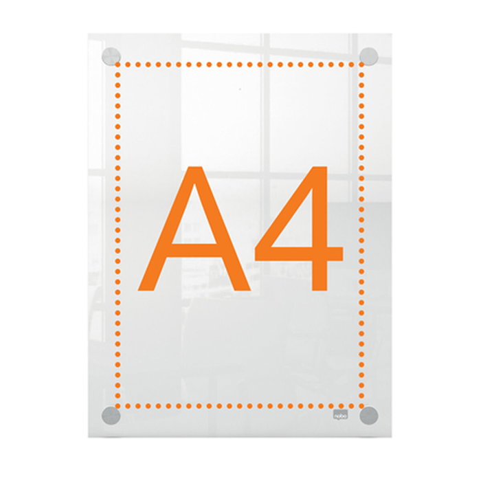Nobo Porta Poster Acrilico Transparente Mural Din A4 Dimensiones 261x24x346 mm