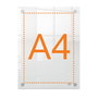 Nobo Porta Poster Acrilico Transparente Mural Din A4 Dimensiones 261x24x346 mm