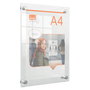 Nobo Porta Poster Acrilico Transparente Mural Din A4 Dimensiones 261x24x346 mm
