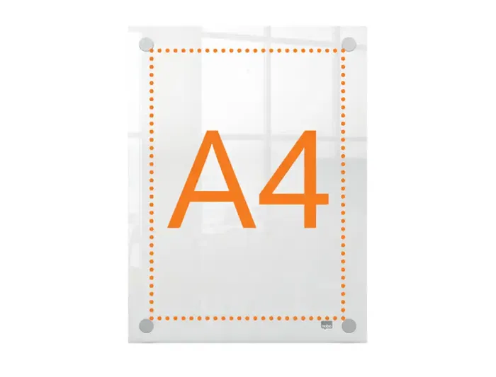 Pizarra blanca Nobo Transparente Acrílico