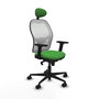 PIQUERAS Y CRESPO Silla de oficina Jorquera Verde y Blanca