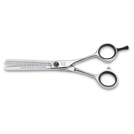 Tres Claveles Tijera Peluquería Azabache ES 28 5,5" Esculpir 28 Dientes Acero Inoxidable