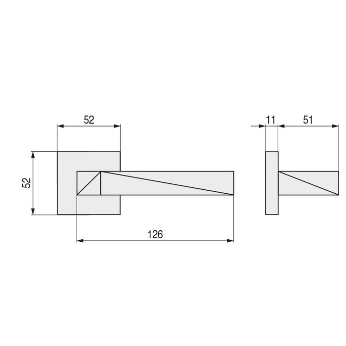 SYSTEM Roseta Zamak Agate 52X52 Niquel Mate System Niquel Mate