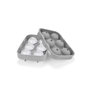 Quttin Cubitera Flexible de Silicona Redonda para 6 Cubitos, 24 Unidades