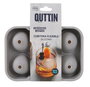 Quttin Cubitera Flexible de Silicona Redonda para 6 Cubitos, 24 Unidades