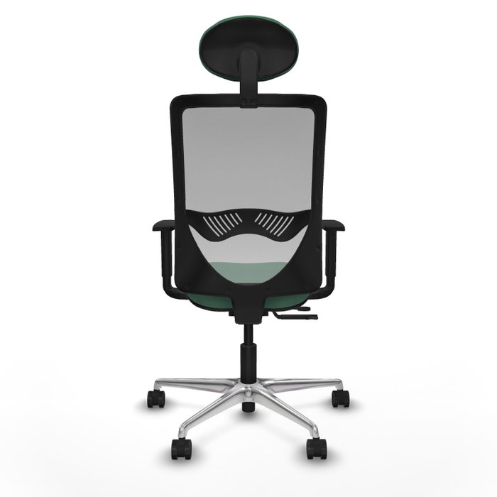 PIQUERAS Y CRESPO Silla de oficina Zulema con mecanismo Sincro/Traslack Verde esmeralda y Gris PIQUERAS Y CRESPO Silla de oficina Zulema con mecanismo Sincro/Traslack Verde esmeralda y Gris