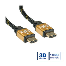 ROLINE GOLD HDMI High Speed Cable + Ethernet 7,5 m