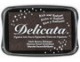 Tsukineko Almohadilla de tinta DELICATA marrón oscuro metálica brillante 95x65mm