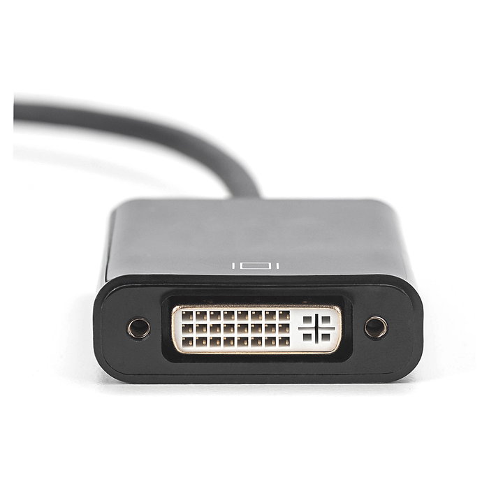 Digitus Adaptador DisplayPort a DVI Activo, Conector Mini DisplayPort Macho a DVI-I Hembra, 0.15m Digitus Adaptador DisplayPort a DVI Activo, Conector Mini DisplayPort Macho a DVI-I Hembra, 0.15m