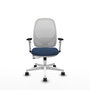 PIQUERAS Y CRESPO Silla de oficina Cilanco Azul marino y Blanco