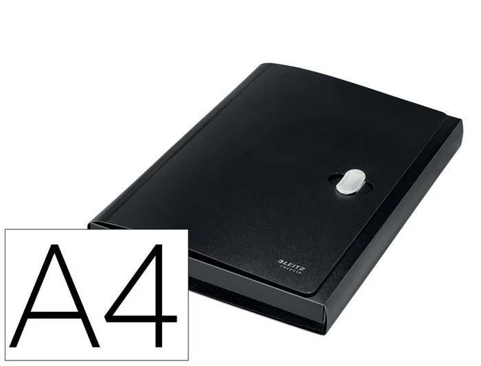 Leitz Carpeta Clasificadora Fuelle Polipropileno 5+1 Compartimentos DIN A4 Negro Reciclado Leitz Carpeta Clasificadora Fuelle Polipropileno 5+1 Compartimentos DIN A4 Negro Reciclado