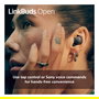 Sony WFL910B LinkBuds, Auriculares Inalámbricos True Wireless Open con Bluetooth 5.3, 8h/22h Batería, Carga Rápida, Resistencia IPX4, Control por Voz, Negro