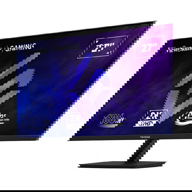 ViewSonic VX Series VX27G1-2K Monitor Gaming 69 cm (27") QHD 2560 x 1440 IPS 180Hz 1ms G-SYNC Compatible HDR10 Sin Marco Negro