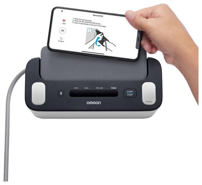 Omron Complete HEM-7530T-E3 2w1 Bluetooth blanco y negro