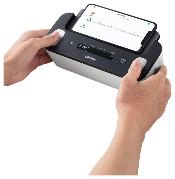 Omron Complete HEM-7530T-E3 2w1 Bluetooth blanco y negro