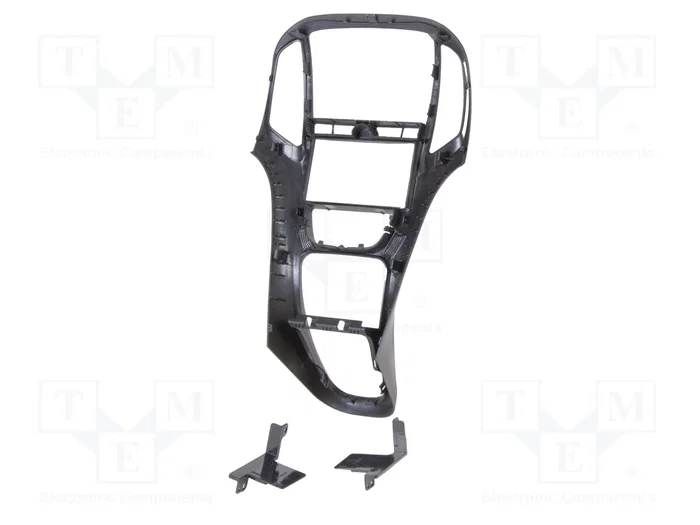 ACV Bastidor de montaje de radio para Opel 2 DIN Negro Perla