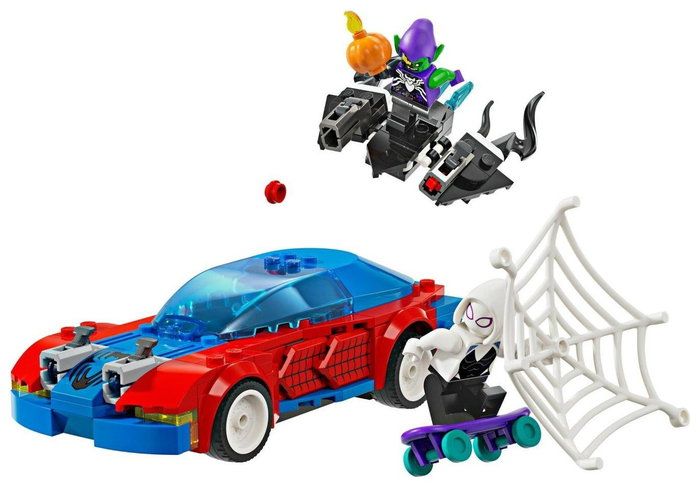 Lego Marvel Coche de Carreras de Spider-Man y Duende Verde Venomizado