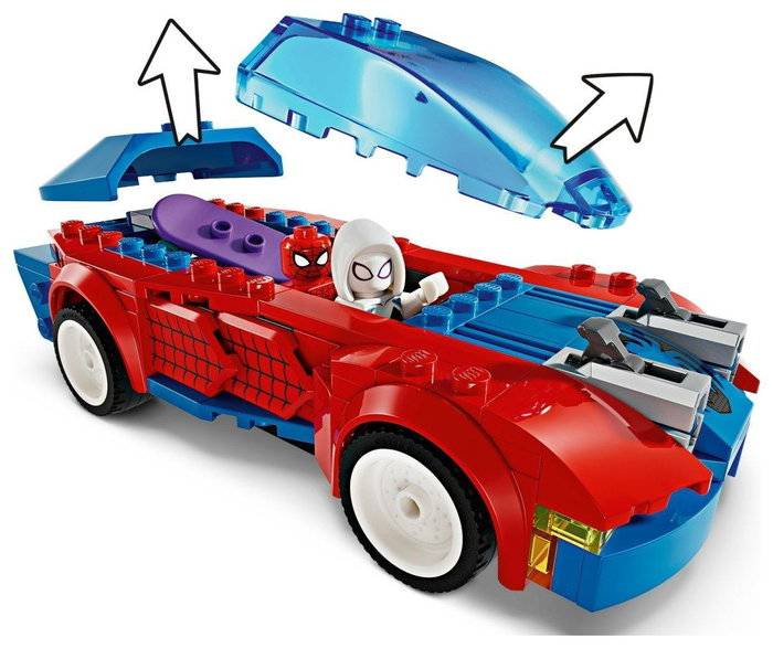 Lego Marvel Coche de Carreras de Spider-Man y Duende Verde Venomizado
