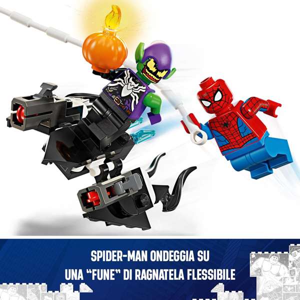 Lego Juego de Construccion Coche de Carreras de Spider-Man y Duende Verde Venomizado Marvel