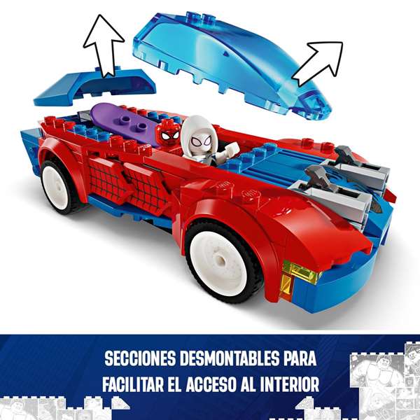 Lego Juego de Construccion Coche de Carreras de Spider-Man y Duende Verde Venomizado Marvel