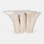 DKD Home Decor Consola Raíz de Teca 120x40x77 Decapé Blanco