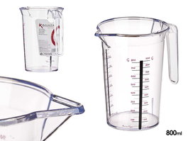 Kinvara Jarra Medidora Transparente 800 ml 17.5x17.5x12.5 cm (Set de 36)