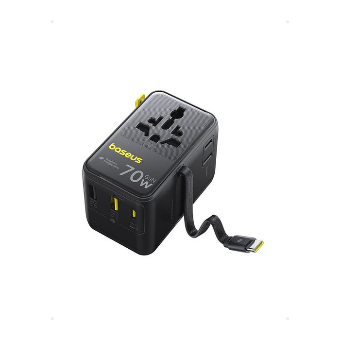 Baseus EnerCore CG11 Adaptador de Viaje 70 W Negro Baseus EnerCore CG11 Adaptador de Viaje 70 W Negro