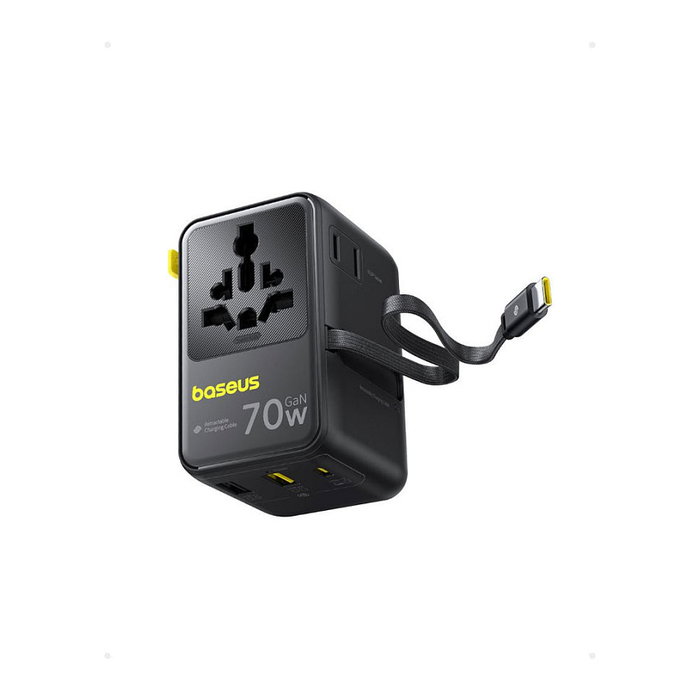Baseus EnerCore CG11 Adaptador de Viaje 70 W Negro Baseus EnerCore CG11 Adaptador de Viaje 70 W Negro