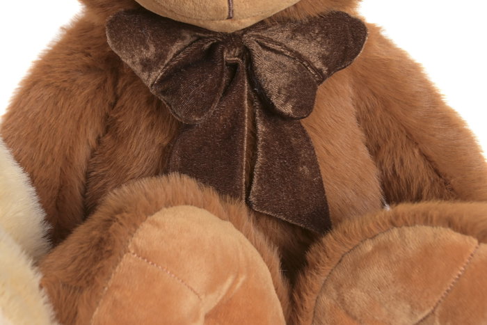 DKD Home Decor Pack de 2 Peluches de Oso en Poliéster