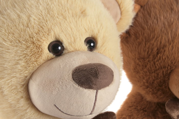 DKD Home Decor Pack de 2 Peluches de Oso en Poliéster