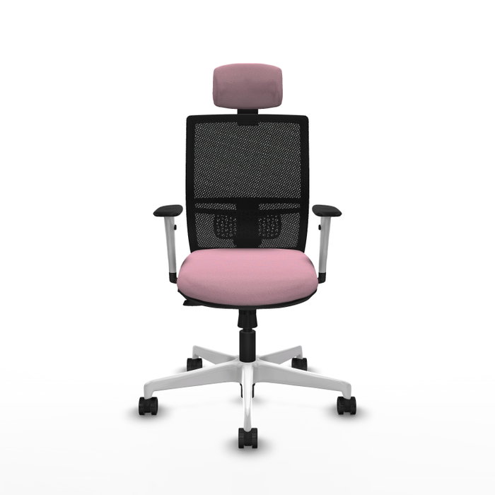 PIQUERAS Y CRESPO Silla de oficina Yunquera Rosa y Negro con mecanismo Sincro/Traslack PIQUERAS Y CRESPO Silla de oficina Yunquera Rosa y Negro con mecanismo Sincro/Traslack