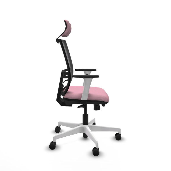 PIQUERAS Y CRESPO Silla de oficina Yunquera Rosa y Negro con mecanismo Sincro/Traslack PIQUERAS Y CRESPO Silla de oficina Yunquera Rosa y Negro con mecanismo Sincro/Traslack