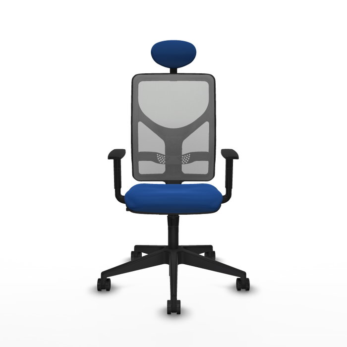 PIQUERAS Y CRESPO Silla de oficina Motilla con mecanismo Sincro Azul y Gris PIQUERAS Y CRESPO Silla de oficina Motilla con mecanismo Sincro Azul y Gris