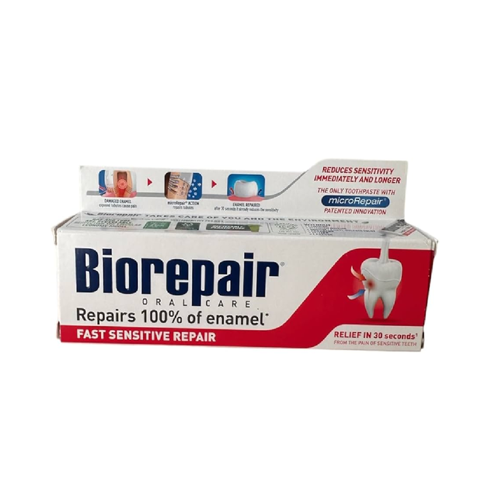 Biorepair Pasta de Dientes Reparación Rápida para Dientes Sensibles, Micro-Repair, 60 mL Biorepair Pasta de Dientes Reparación Rápida para Dientes Sensibles, Micro-Repair, 60 mL